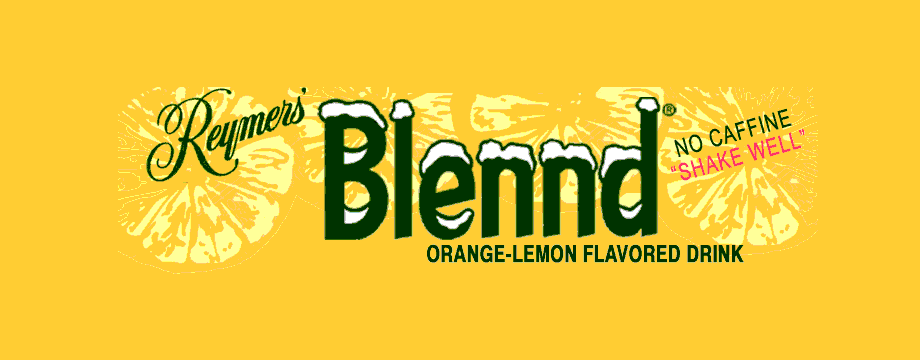 Vintage Reymer's Blennd orange-lemon drink artwork